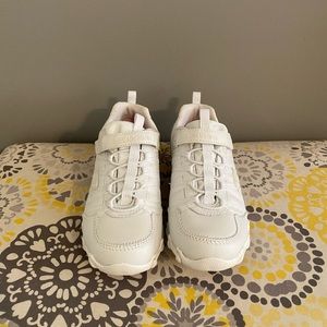 Kids white Skechers